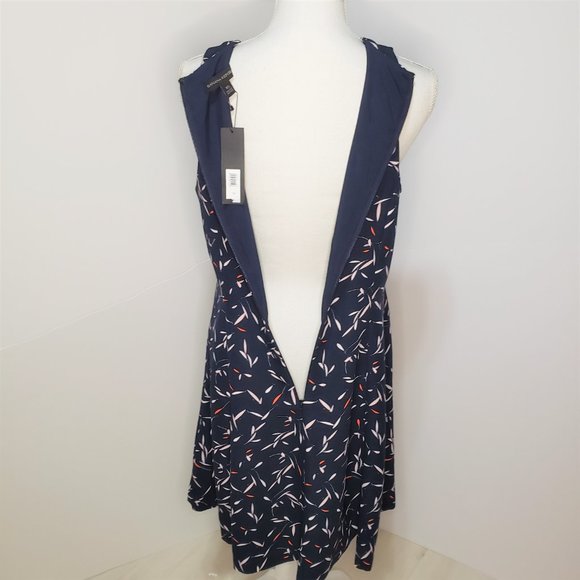 NWT Banana Republic Blue Sleeveless A-line Dress - Picture 5 of 6